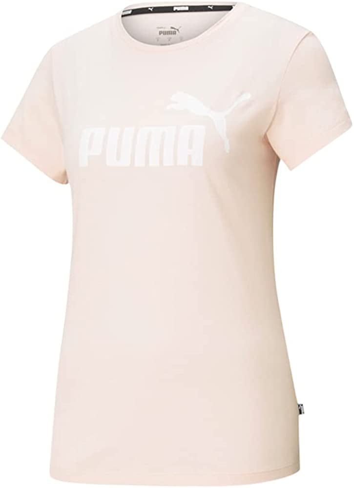 PUMA Womens Essentials Logo Tee PEAC/R-XL