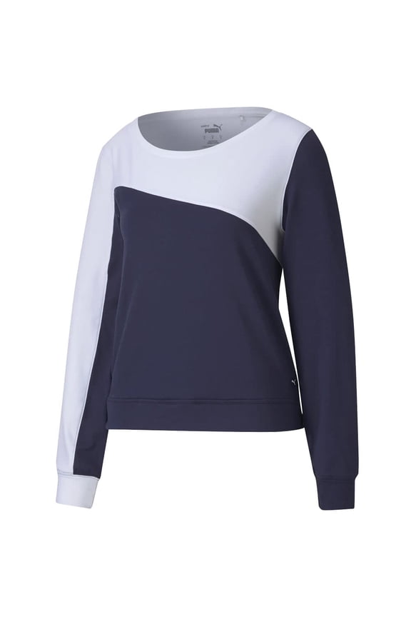 Womens Golf 2020 Cloudspun Colorblock Crew Thyme X-Small