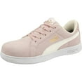 thumbnail image 1 of PUMA Womens Iconic Low Composite Toe Work Shoes Pink Suede Size 640145, 1 of 2