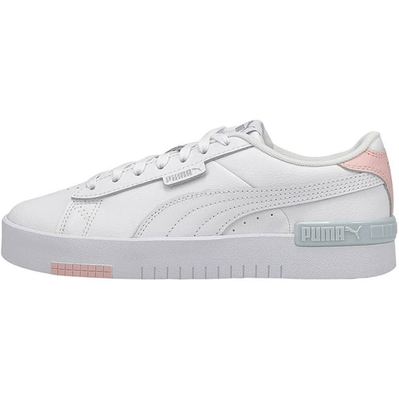 PUMA Womens Jada Lace Up Sneaker Wht/Wht/Pk 10 Medium US