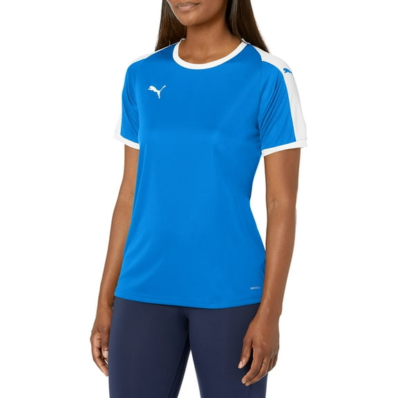 PUMA Womens Liga Jersey - Electric Blue Lemonade/White - Large
