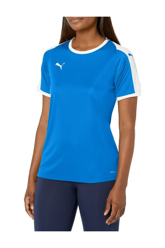 Womens Liga Jersey - Electric Blue Lemonade/White - Large