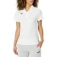 thumbnail image 1 of PUMA Womens Liga Sideline Polo - White/Black - X-Large, 1 of 2