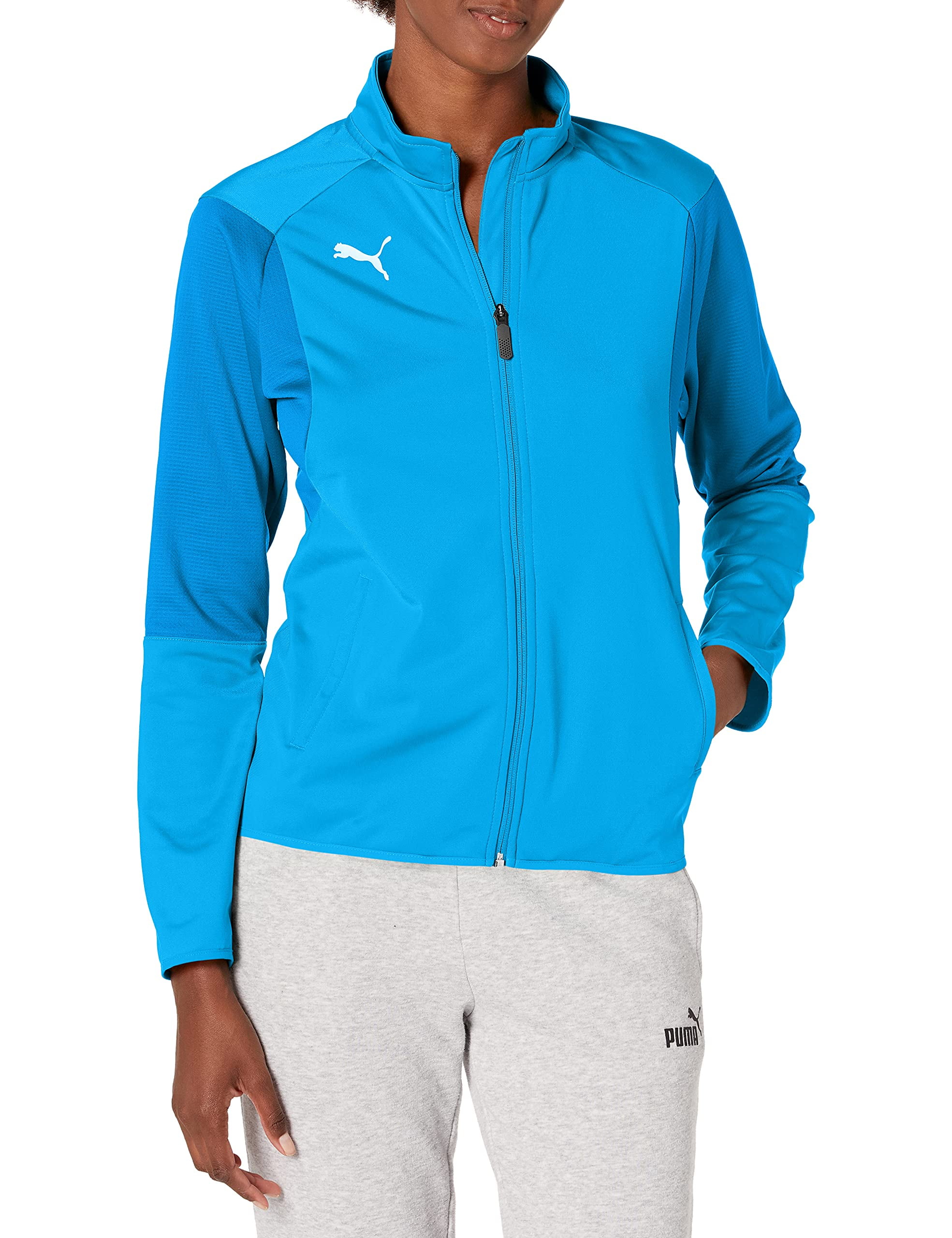 PUMA Womens Liga Training Jacket - Electric Blue Lemonade/White - X-Small -  Walmart.com