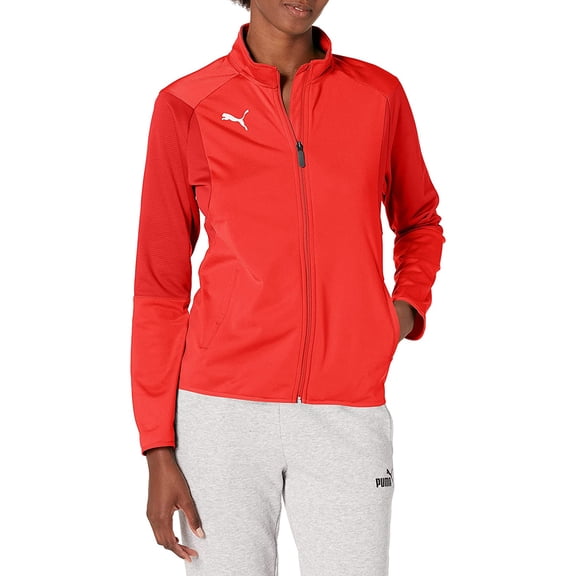 PUMA Womens Liga Training Jacket Small Red-white