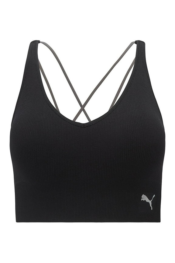 Womens Mirrored Logo Seamless Sports Bra 008-M