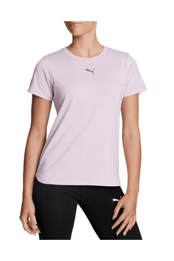 Womens' Short Sleeve Logo Tee (Pink, Large)