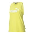 thumbnail image 1 of PUMA Womens Yellow Stretch Logo Graphic Sleeveless Crew Neck Tank Top M, 1 of 2