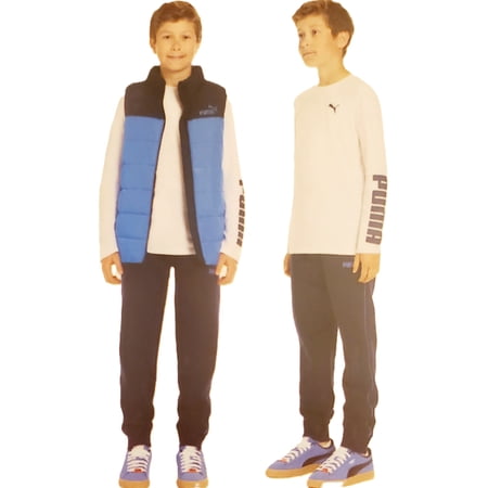 PUMA Youth 3-piece Vest Set | Blue, M-10/12