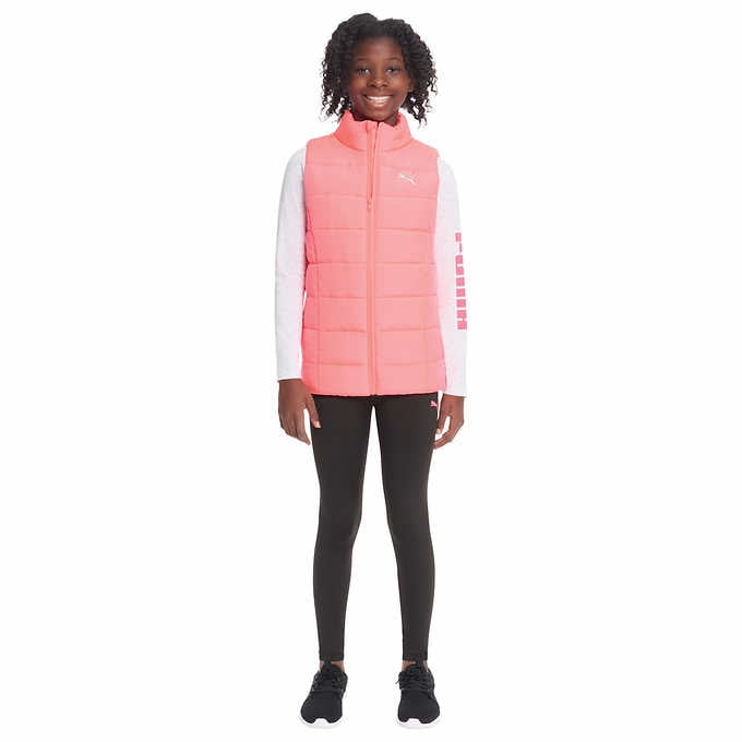 PUMA Kids Outfits Pink Black Youth 3 piece Suit Vest Set XS Walmart