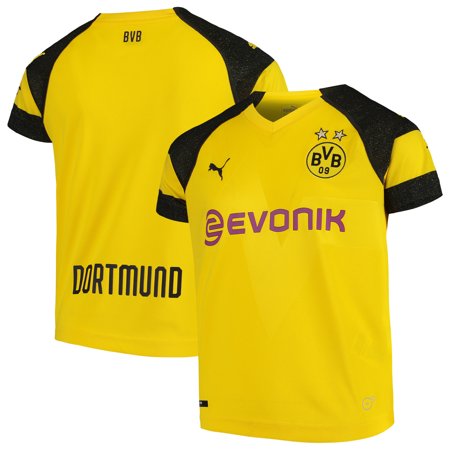 PUMA Youth Borussia Dortmund Licensed Stadium Jersey 2018-2019, Large, Home