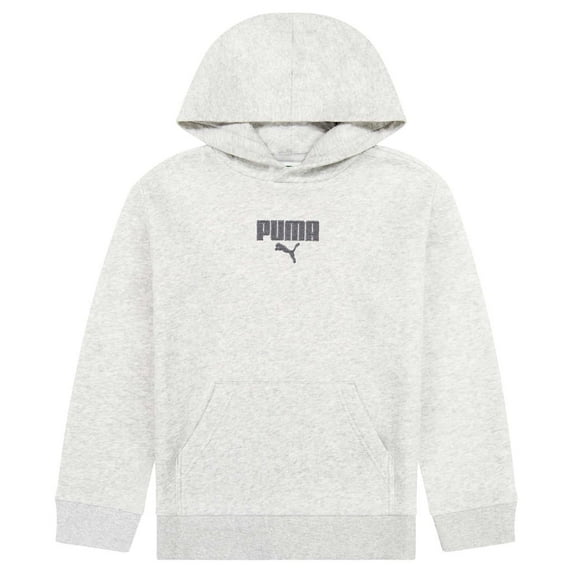 PUMA Youth Fleece Hoodie Grey L14/16