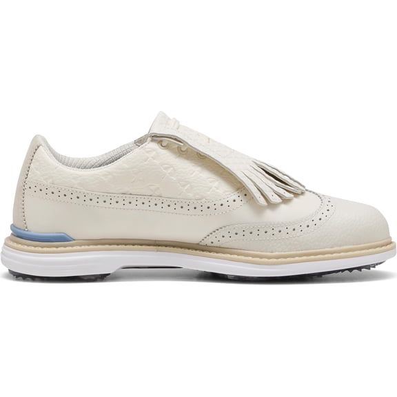 PUMA x Arnold Palmer ROYALE Wingtip Golf Frosted Ivory Zen Men's Golf Shoes Cleats 311501-02, Men's U.S. Shoe Size 9