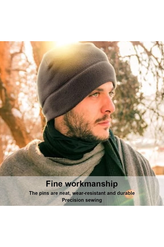 1PC Warm Winter Skull Cap Soft Polar Fleece Hat Thick Windproof Cap Outdoor Beanie Cap Ski Cap Unisex Suitable For Unisex