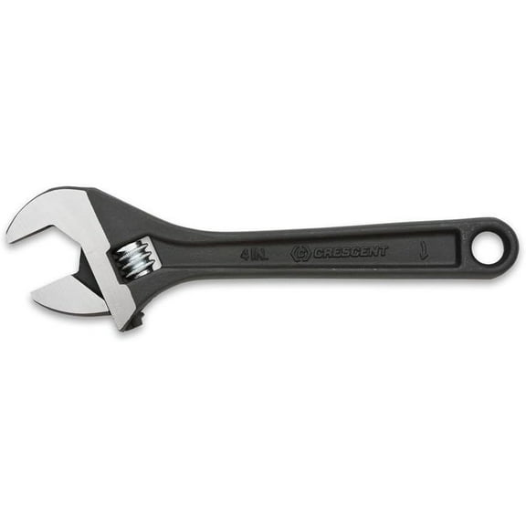 PUMIER 4" Adjustable Wrench - Compact Size for Tool Kits & Emergency Repair - Black Oxide Finish - Carded