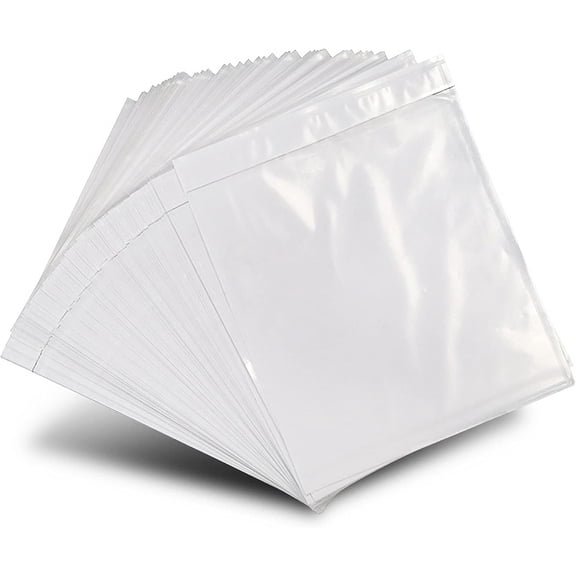 PUMIER Clear Adhesive Top Loading Shipping Envelopes for Packing Slips, Labels, Invoices , Water-Resistant, Tear-Resistant