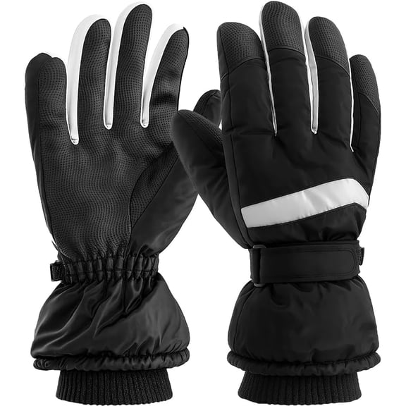 PUMIER Gloves for Men Women, Waterproof Ski Gloves for Winter Outdoor Work Hunting Camping Snowboarding Hiking (Gray,M)