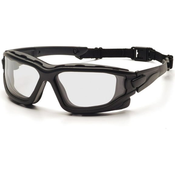 PUMIER I-Force Sporty Dual Pane Anti-Fog Goggle, Multi-Color Frame with Clear Anti-Fog Lens