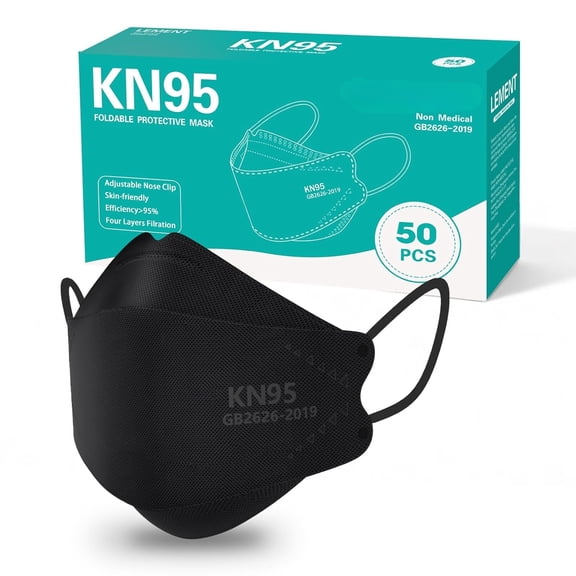PUMIER KN95 Face Masks,50 Pack Breathable Cup Dust Disposable Masks For Adult,Teenager