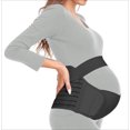 thumbnail image 1 of PUMIER Maternity Belt, Pregnancy 3 in 1 Support Belt for Back/Pelvic/Hip Pain, Maternity Band Belly Support for Pregnancy Belly Support Band (L: Fit Ab 39.5"-51.3", Black), 1 of 6