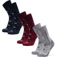 thumbnail image 1 of PUMIER Merino Wool Hiking Crew Socks for Men & Women, Cushioned Anti-Blister, Breathable - 3 Pairs, 1 of 5