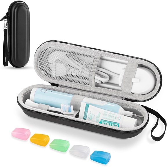 PUMIER Multi-color Hard Protective Electric Toothbrush Travel Case, Shockproof Dustproof Storage Organizer Bag for PUMIER Series & Universal Electric Toothbrushes