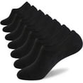thumbnail image 1 of PUMIER No Show Socks Mens 7/8 Pair Cotton Thin Non Slip Low Cut Men Invisible Sock 6-8/9-11/12-14, 1 of 6
