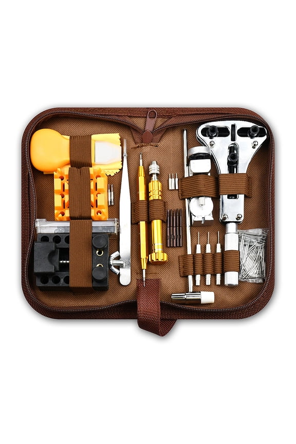Professional Watch Repair Kit for Battery Replacement, Band Adjustment & Case Disassembly - Multi-Tool Set for Mechanical, Quartz, Smart Watches