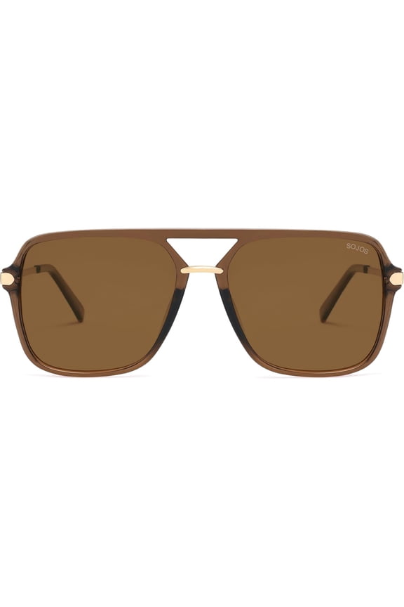 Retro Square Aviator Sunglasses for Men & Women, Polarized UV400, 90s Vintage Style, Multi-Color Lenses, Lightweight Frame