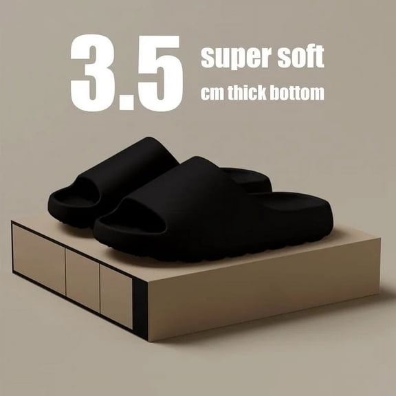 PUMIER Slippers Cloud Thick-soled Sandals Summer Fashion Soft Bottom Beach Men Slippers Women's Sandals  EVA Slides