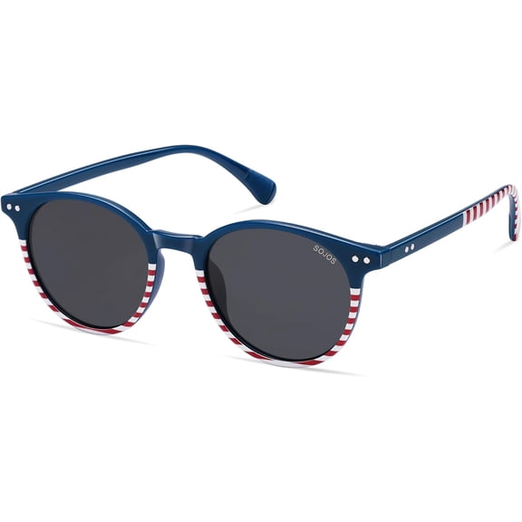 PUMIER Small Round Classic Polarized Sunglasses for Women Men Vintage Style UV400 Lens MAY SJ2113