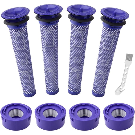 PUMIER Vacuum Filter Replacement Kit for Cordless Vacuums - Pre Filter, Post Filter, Brush Accessories