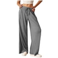 thumbnail image 1 of PUMISAS Athletic Joggers Pants For Womens Drawstring Loose Knitted Pants Sports Trousers, 1 of 9