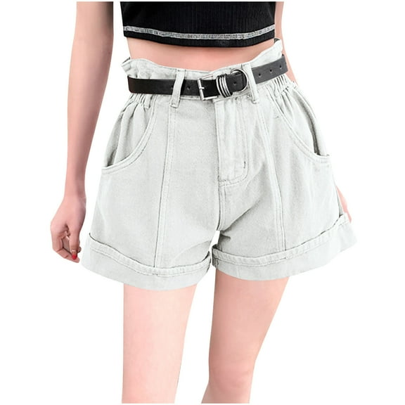 PUMISAS Button Down Sweatpants For Women Elastic Comfortable Button High Waist Pants Casual Loose Solid Color Summer Shorts With Side Pockets