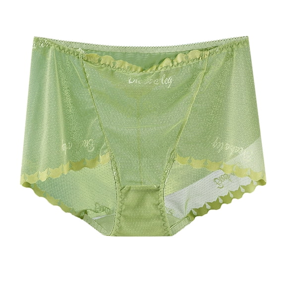 PUMISAS High Waist Underpants For Women Soft Comfortable Underpants Solid Color Lace Breathable Briefs Panty Stretch Panties