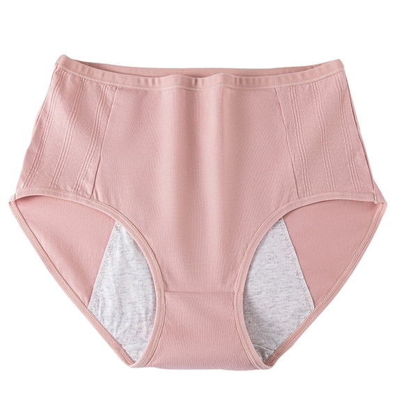 PUMISAS Incontinence High Waist Briefs For Women Breathable Underpants Solid Color Underpants Panty Stretch Comfortable Panties Proof Menstrual Pants