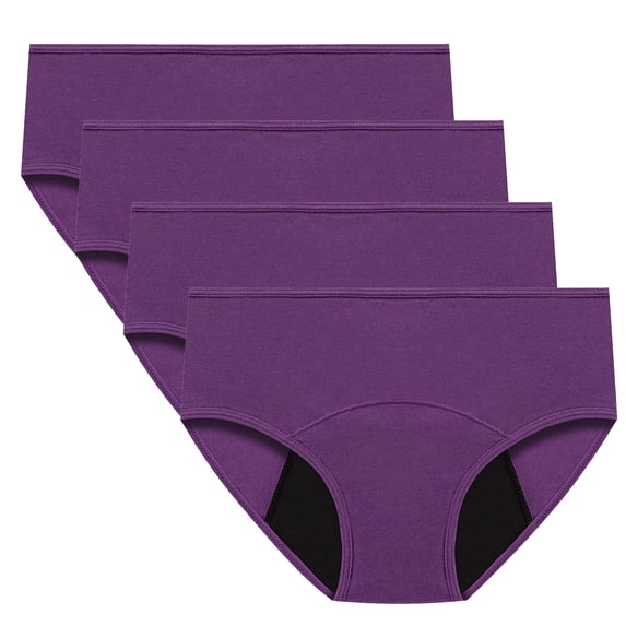 PUMISAS Incontinence Mid Waist Briefs For Women Solid Color Multipack Underpants Underpants Panty Stretch Oversized Panties Proof Menstrual Pants