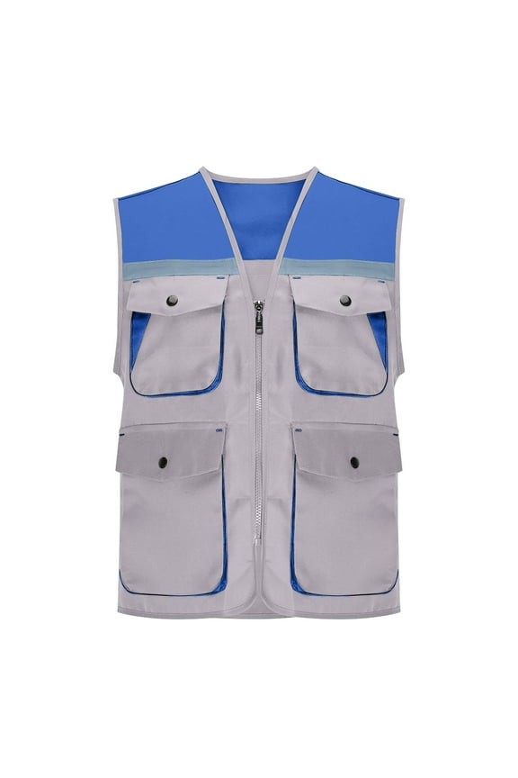 Jackets For Women Casual Loose Sleeveless Breathable Full Zipper Travel Hiking Waistcoat Jacket With Multiple Pockets