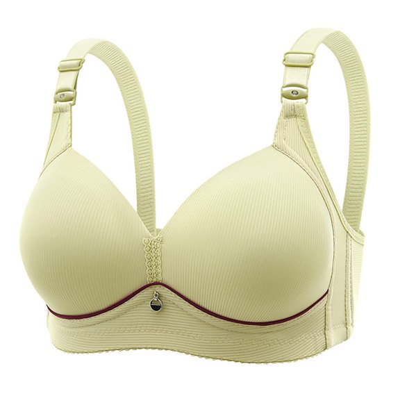 PUMISAS Middle-Aged And Elderly Bras For Women No Underwire Bra Comfortable Oversized Bra With Adjustable Straps