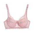 thumbnail image 1 of PUMISAS Oversized Wireless Bras For Women Push-Up Unpadded Supportive Bra Everyday Comfortable Lace Bras With Adjustable Straps, 1 of 9
