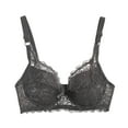 thumbnail image 1 of PUMISAS Oversized Wireless Bras For Women Push-Up Unpadded Supportive Bra Everyday Comfortable Lace Bras With Adjustable Straps, 1 of 3