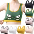 thumbnail image 1 of PUMISAS Sports Oversized Bras For Women Wirefree Workout Splice Color Supportive Top Comfortable Seamless Running Outdoor Bras, 1 of 9