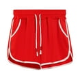 thumbnail image 1 of PUMISAS Sports Shorts For Women Elastic Drawstring Mid Waist Comfortable Sweatpants Solid Color Casual Loose Workout Shorts With Side Pockets, 1 of 3