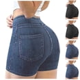 thumbnail image 1 of PUMISAS Sports Shorts For Women Elastic High Waist Comfortable Sweatpants Solid Color Yoga Athletic Shorts With Pockets, 1 of 3