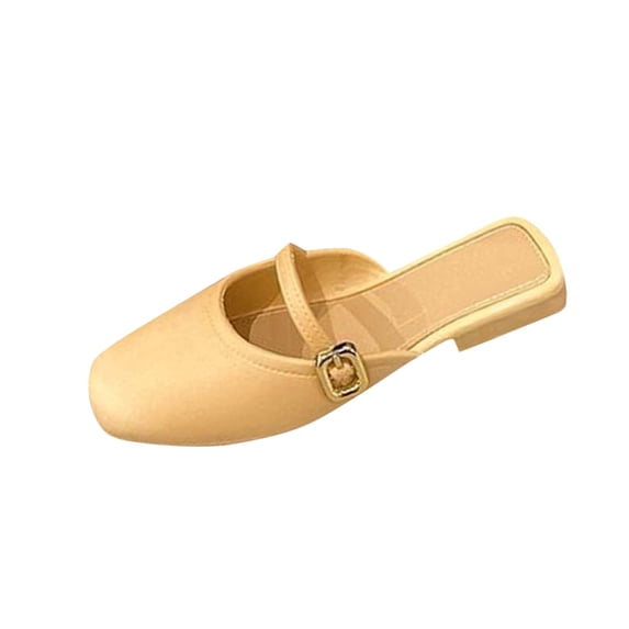 PUMISAS Summer Flat Slippers For Women Breathable Slippers Solid Color Comfortable Slippers Outside Hollow Casual Shoes