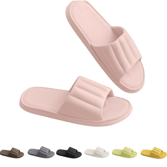 PUMISAS Summer Slippers For Women Comfortable Breathable Hollow Solid Color Home Slippers Indoor And Outdoor Waterproof Shoes