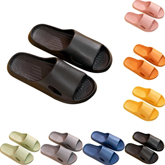 PUMISAS Summer Slippers For Women Hollow Solid Color Super Soft Breathable Home Slippers Waterproof Indoor Bathroom Shower Shoes