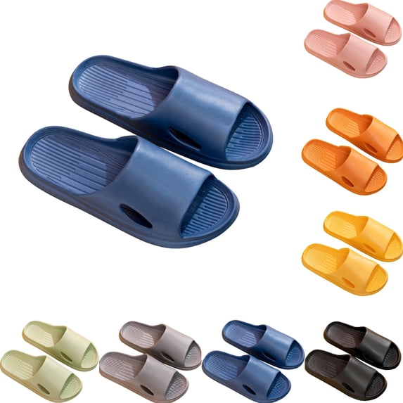PUMISAS Summer Slippers For Women Hollow Solid Color Super Soft Breathable Home Slippers Waterproof Indoor Bathroom Shower Shoes