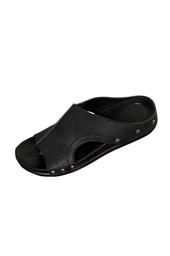 Summer Slippers For Women Solid Color Super Soft Breathable Slippers Casual Hollow Open Toe Shoes