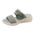thumbnail image 1 of PUMISAS Summer Slippers For Women Solid Color Super Soft Breathable Slippers Casual Open Toe Hollow Broadband Shoes, 1 of 6